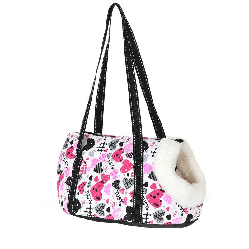 Fashion Pet Carrier For Small Dogs Cats Warm Fleece