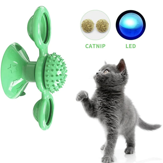 INTERACTIVE ROTATING CAT TOY