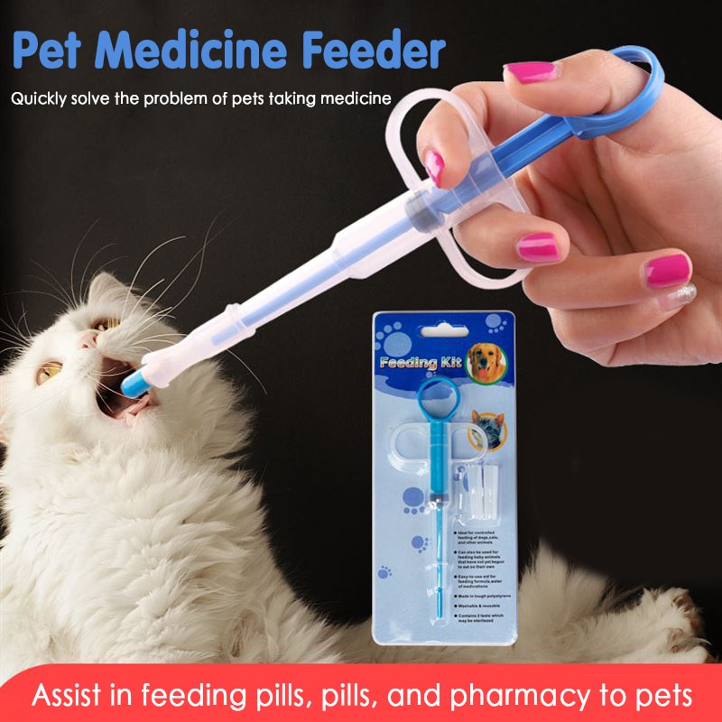 1PCS Pet Syringe Tablet Pill Gun  Push Dispenser Medicine Water Milk Syringe