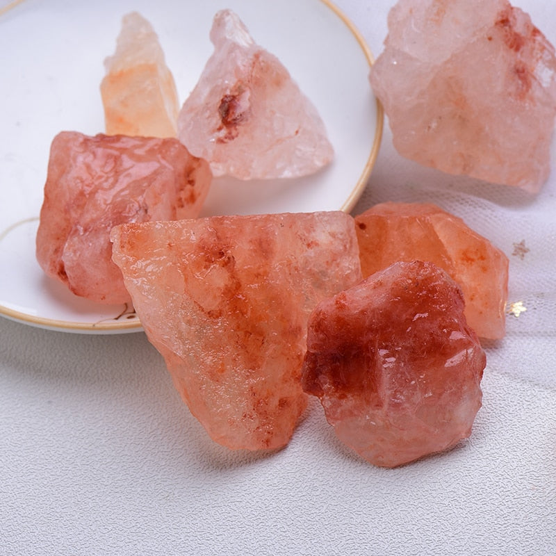 50g/100g Size 10-30mm Natural Orange salt crystal Gravel Specimen Repair Rock Mineral Healing Stone Home decor Reiki aquarium