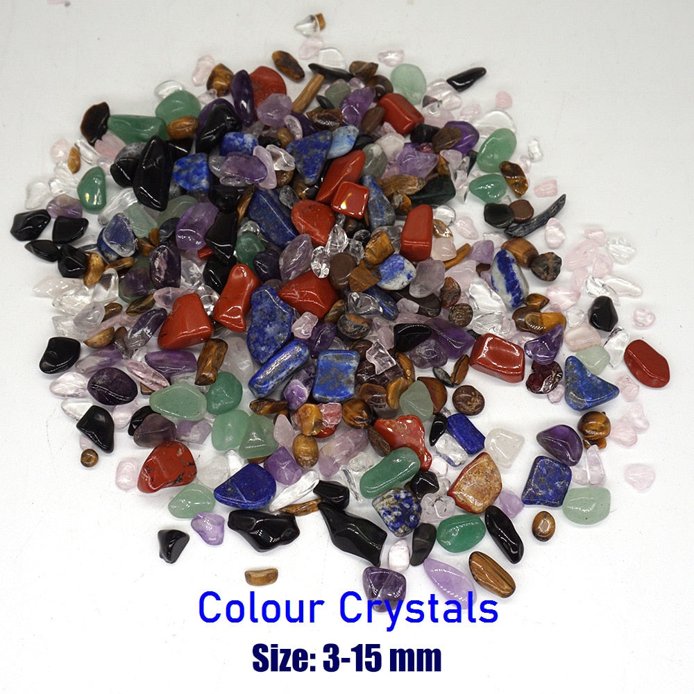 Natural Stones Gravel Crystals Chip Quartz Ore Minerals Reiki Healing Tumbled Agates Specimen Gemstones Home Aquarium Decoration