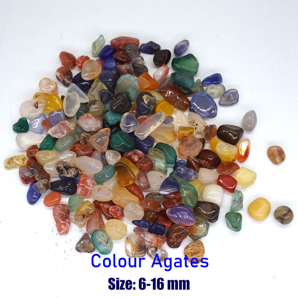 Natural Stones Gravel Crystals Chip Quartz Ore Minerals Reiki Healing Tumbled Agates Specimen Gemstones Home Aquarium Decoration