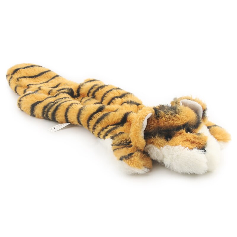 Soft Plush Animal Pet Toy Cute Plush Zebra Squeaky Toys Tiger Sound Dog Toy