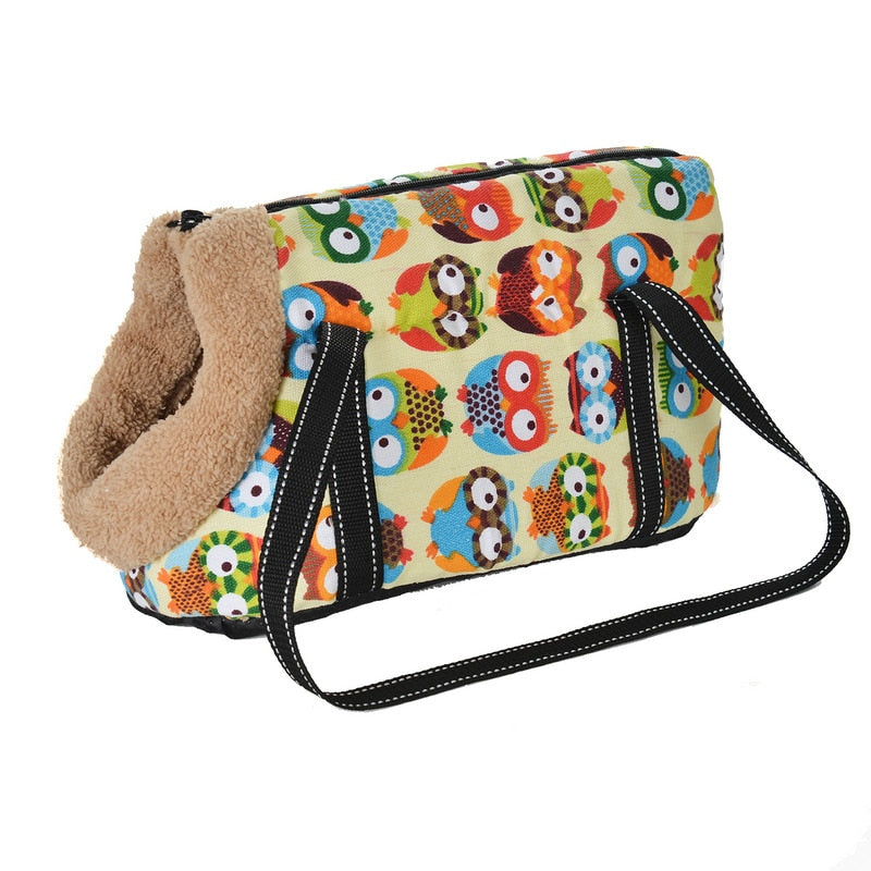 Fashion Pet Carrier For Small Dogs Cats Warm Fleece