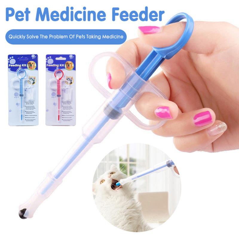 1PCS Pet Syringe Tablet Pill Gun  Push Dispenser Medicine Water Milk Syringe