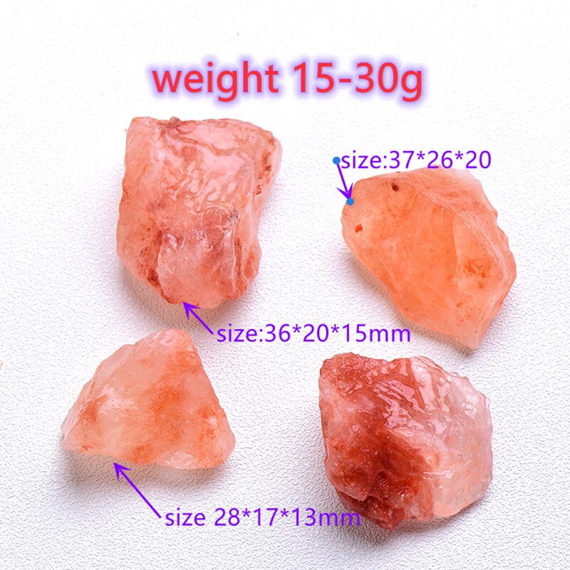 50g/100g Size 10-30mm Natural Orange salt crystal Gravel Specimen Repair Rock Mineral Healing Stone Home decor Reiki aquarium