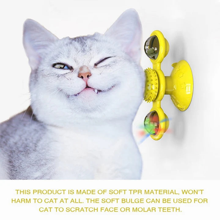 INTERACTIVE ROTATING CAT TOY