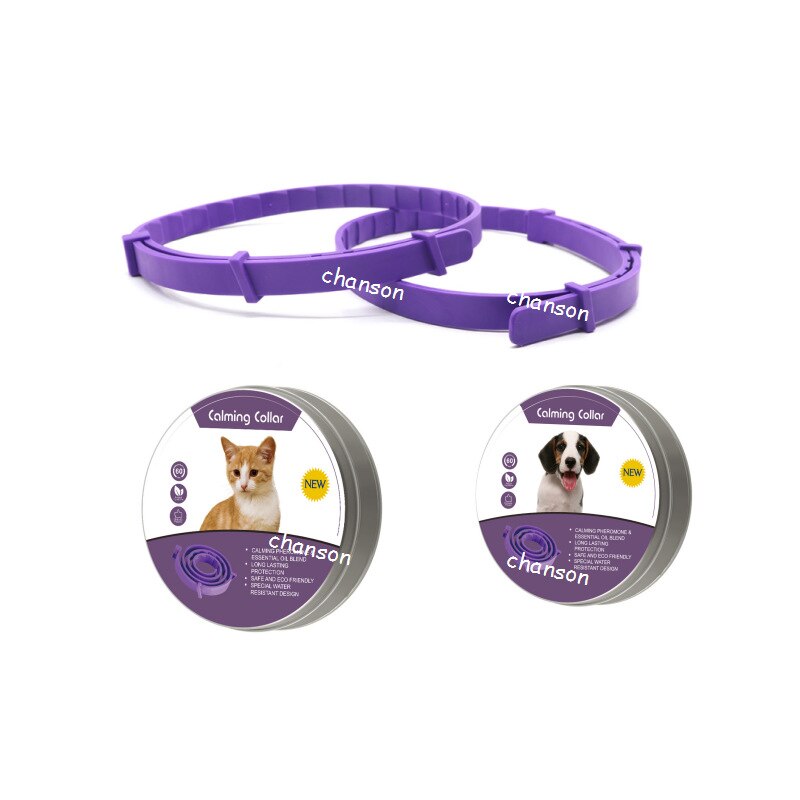 Pet Calming Collar Necklace For Anxiety Stress Reduction Pacify Soothing Adjustable Waterproof Cats Dogs 62/38CM Pet Supplies