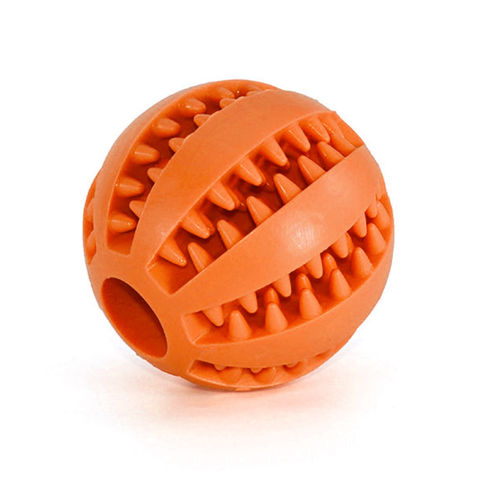 Pet Dog Toy Interactive Rubber Balls Chewing Tooth Cleaning Indestructible Dog Food Ball