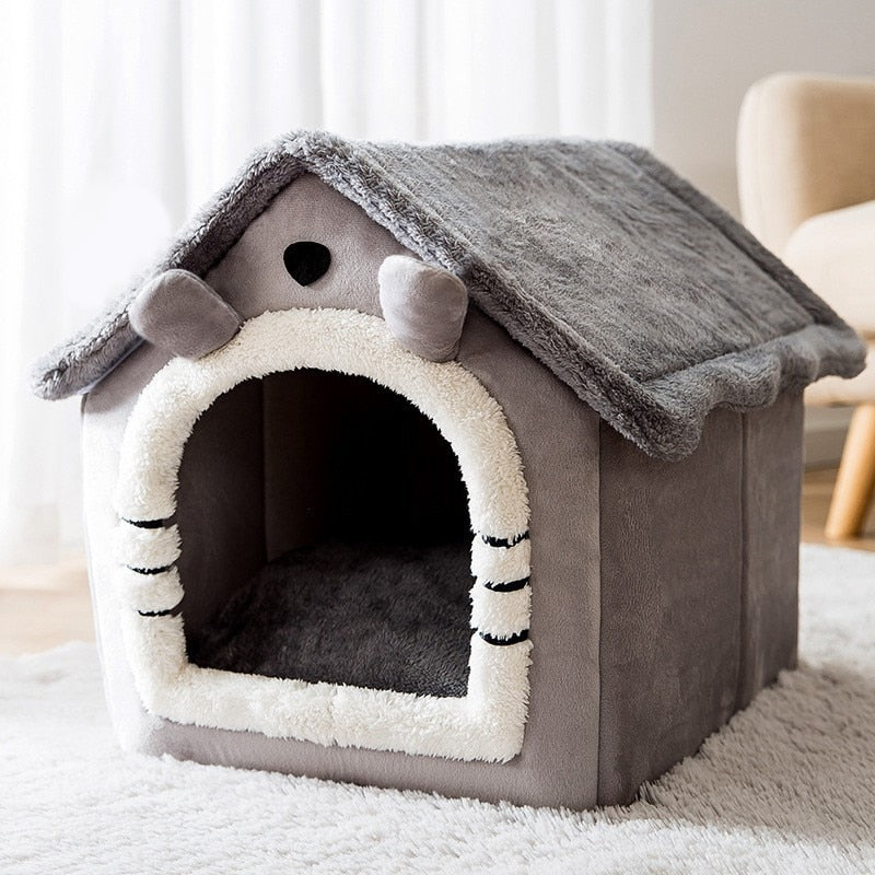 Dog Cat Winter House Removable Cushion