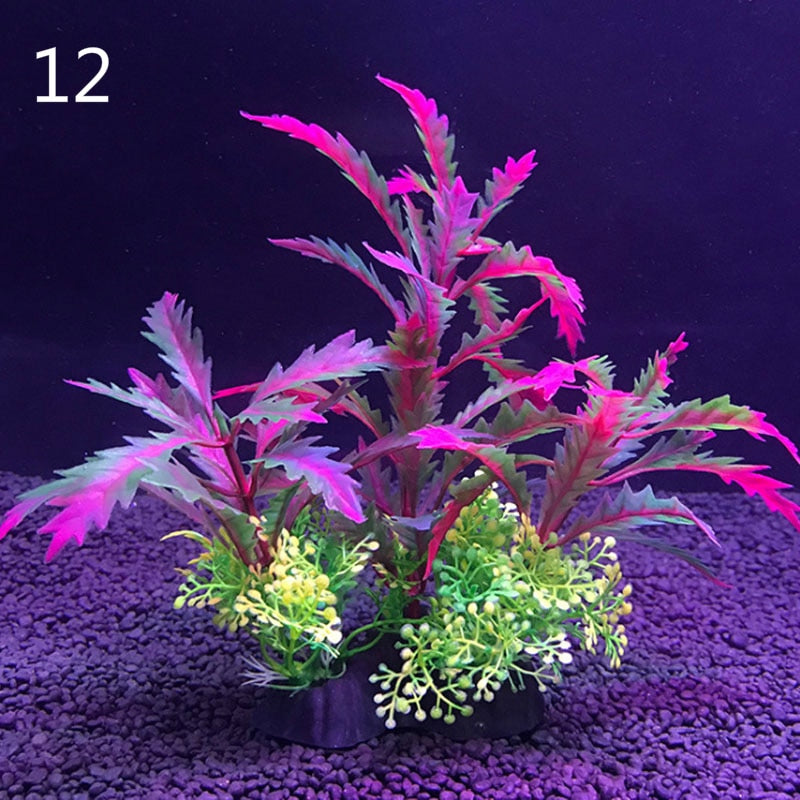 Aquarium Artificial Decor Plants Simulation Water WeedsAquarium Grass Decoration 14cm