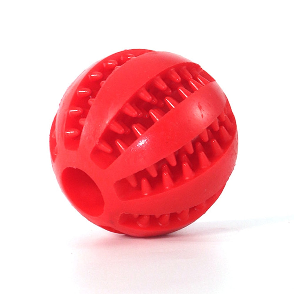 Pet Dog Toy Interactive Rubber Balls Chewing Tooth Cleaning Indestructible Dog Food Ball