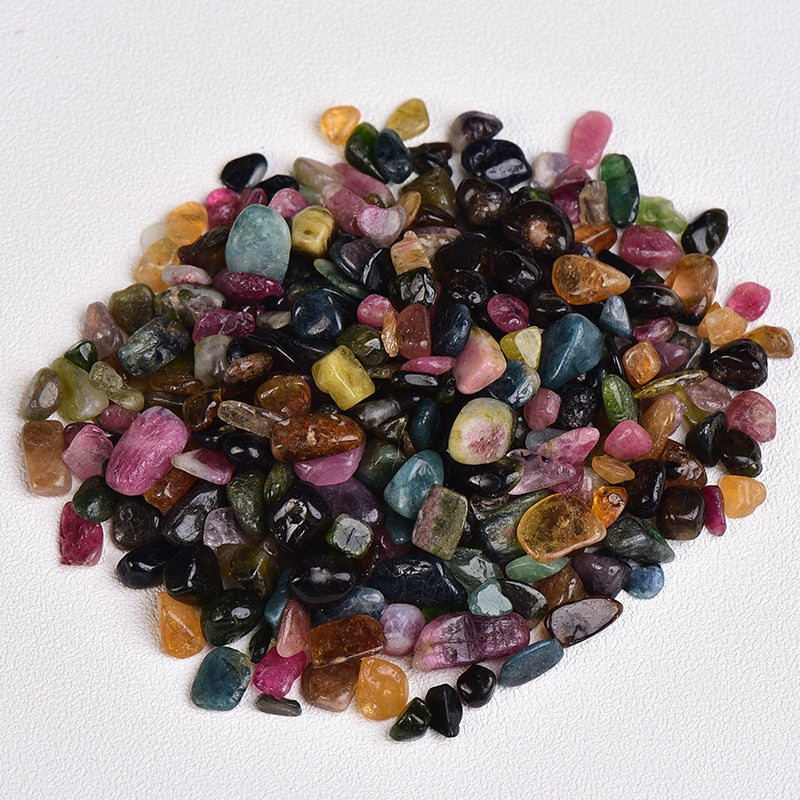 50/100g Natural Crystal Rose Quartz Amethyst Mixed Colorful Raw Stones Rock Crystals Tumbled Gravel Specimen Suitable Aquarium