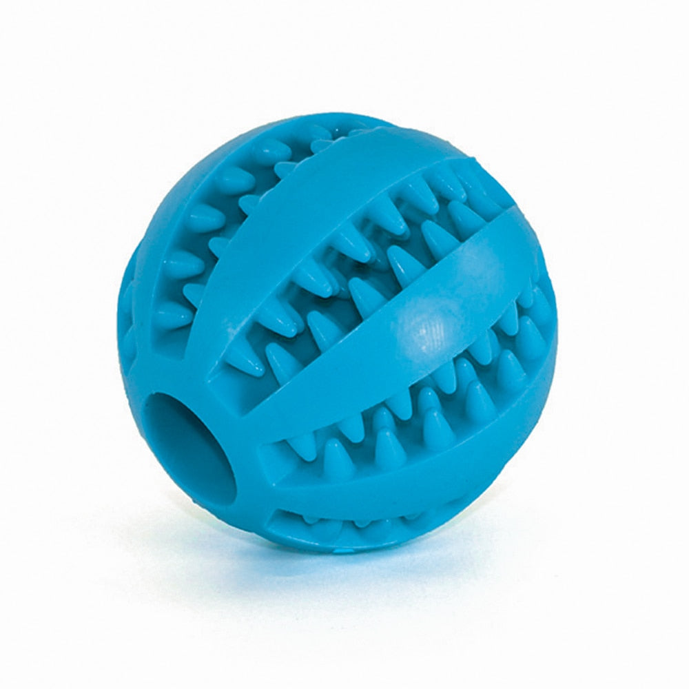 Pet Dog Toy Interactive Rubber Balls Chewing Tooth Cleaning Indestructible Dog Food Ball