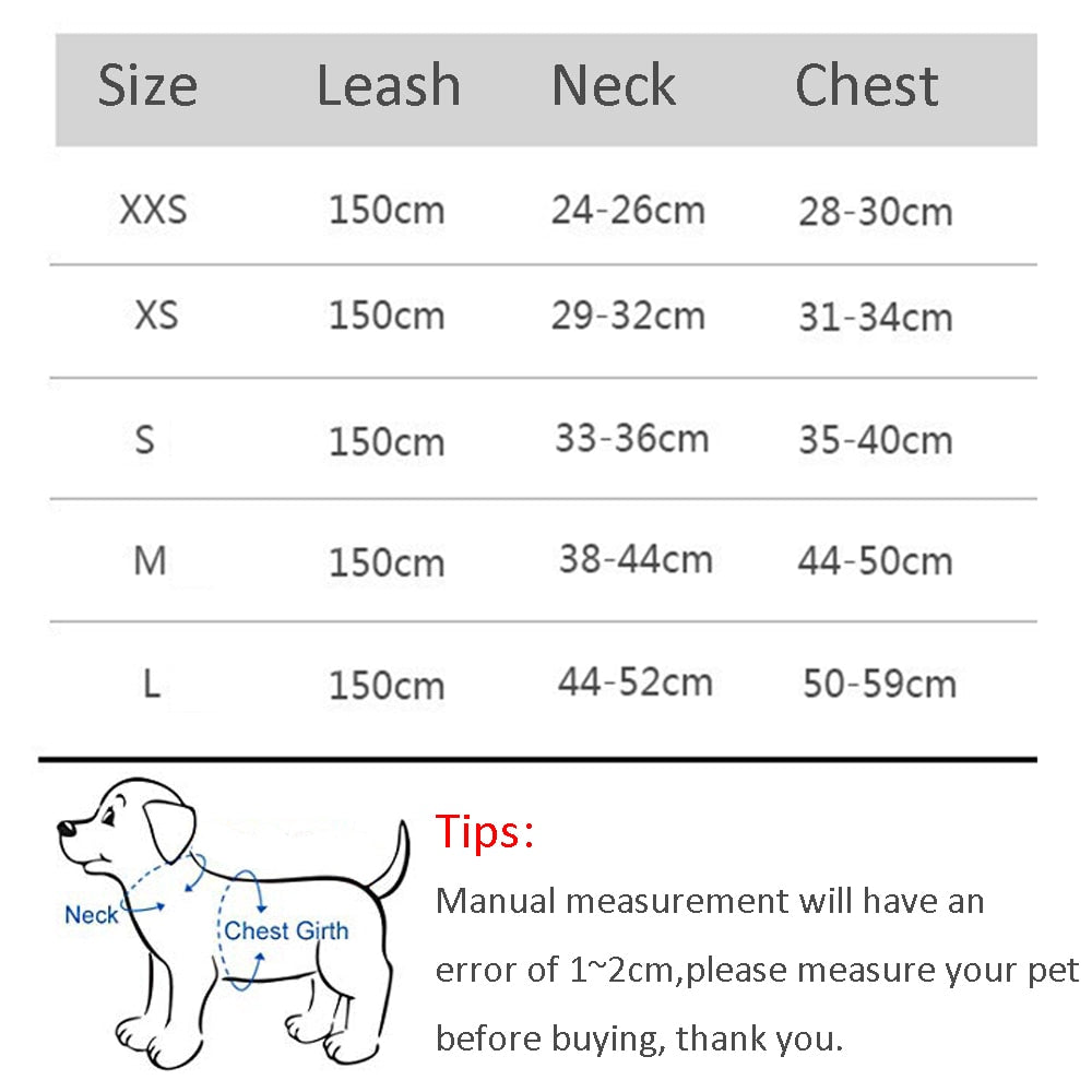 Dog Harness Leash Set for Small Dogs , Cats Adjustable