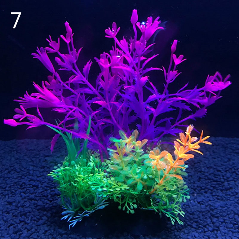 12 Kinds Artificial Aquarium Decor Plants Decoration Accessories 14cm