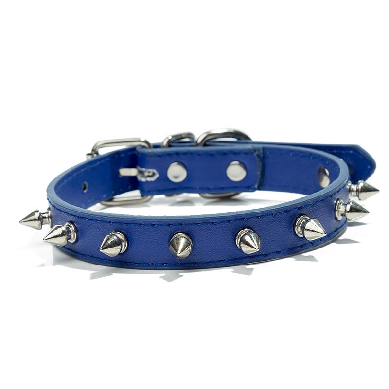 Harp Spiked Studded Leather Dog Collars Pu For Small Large Dogs Pet Collar