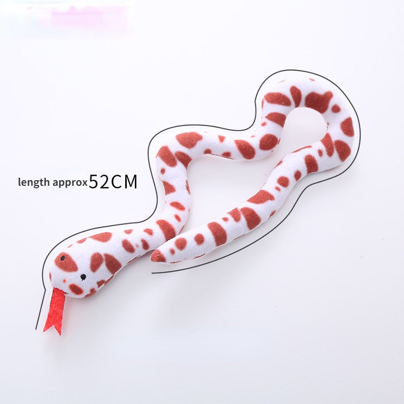 Catnip Toy Interactive Toy Plush Cat Toy Gluttonous Snake Bite-Resistant Molar Interactive Toy