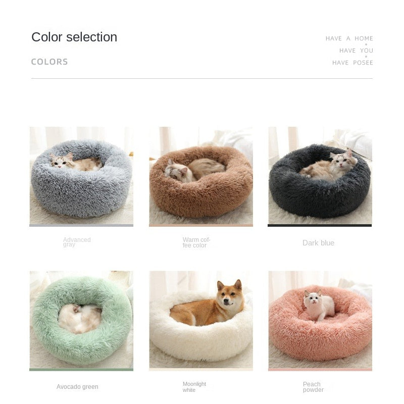 Kimpets Round Cat Bed Dog Pet Bed