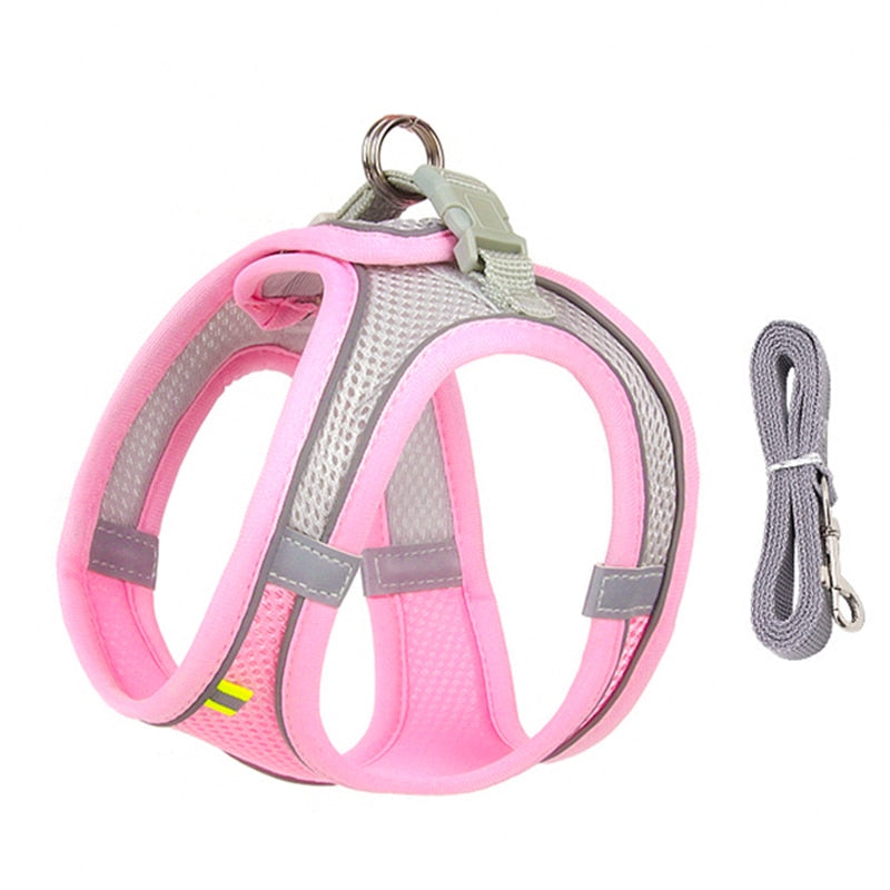 Dog Harness Leash Set for Small Dogs , Cats Adjustable