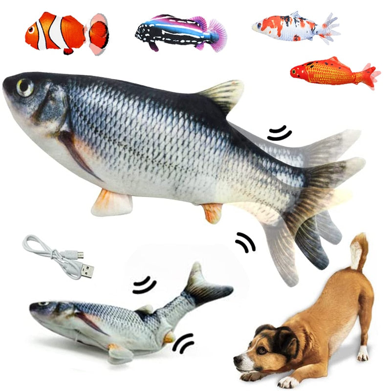 Toys for Dog Interactive Electronic Floppy Fish Dogs To