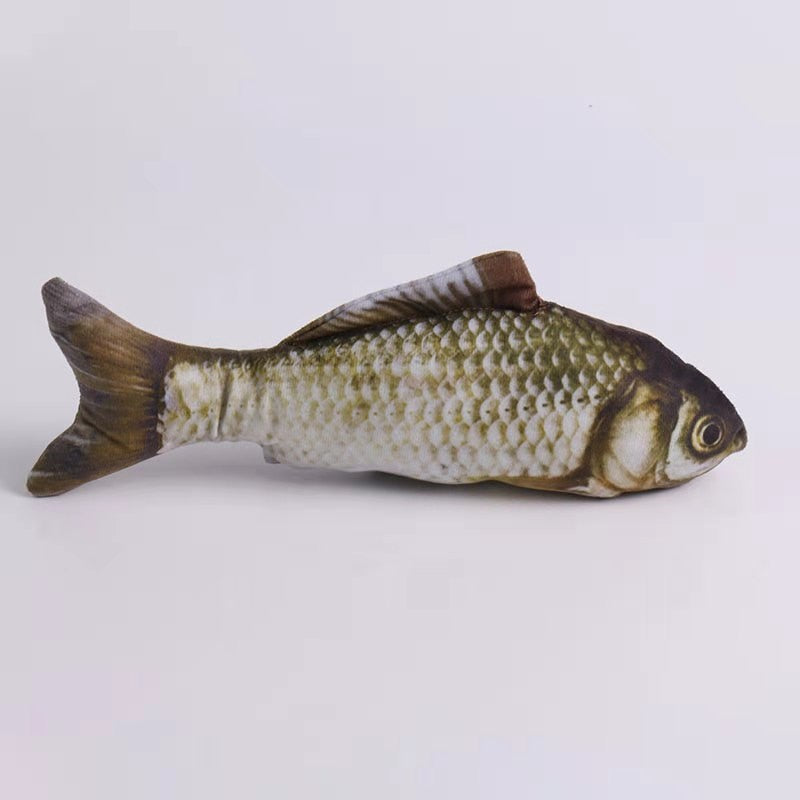 20/30/40 Creative Cat Toy 3d Fish Simulation Soft Plush Anti-Bite Catnip Interaction Chewing Fake Cat Fish Toy Pet Accessories