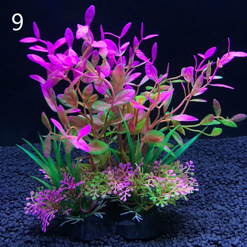 12 Kinds Artificial Aquarium Decor Plants Decoration Accessories 14cm