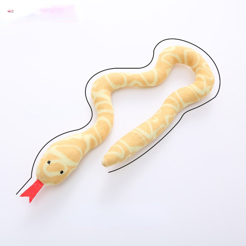 Catnip Toy Interactive Toy Plush Cat Toy Gluttonous Snake Bite-Resistant Molar Interactive Toy