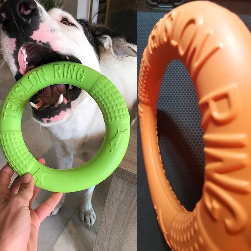 18CM Dog Toys Pet Flying Discs Puppy Training Toy Ring Resistant Bite Floating Toy Game Frisbeed Interactive Dog Supplies