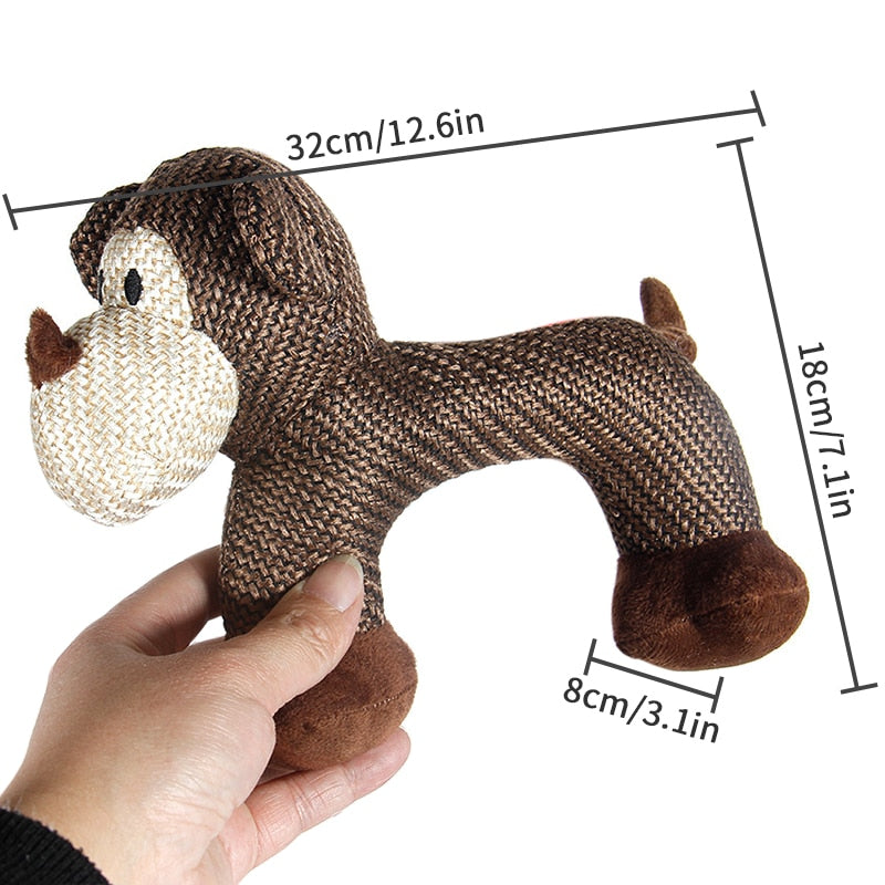 Dog Toys Corduroy Squeaker Squeaky Plush Chew Toy