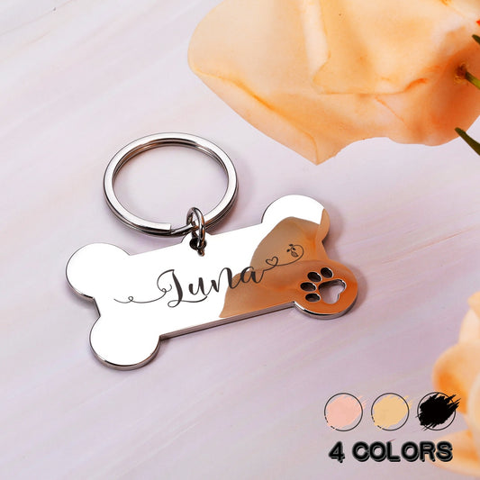 Personalized Pet  Dog Tags Shiny Steel Free Engraving Nameplate Pet Accessoires