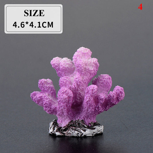 16 Styles Colorful Artificial Aquarium Mini Coral Reef Decoration Fish Tank Underwater Starfish Coral Plant Landscaping Ornament