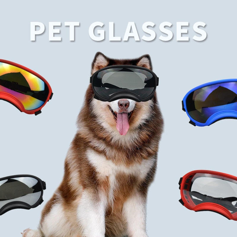 Outdoor Dog Pet Glasses Dog Fashion Sports Sunglasses Adjustable Strap for Travel Skiing and Anti-FogPet Goggles Sunglasses