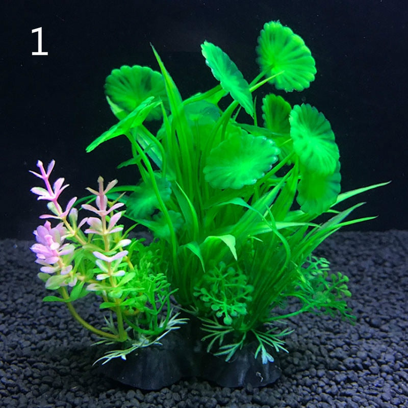 12 Kinds Artificial Aquarium Decor Plants Decoration Accessories 14cm