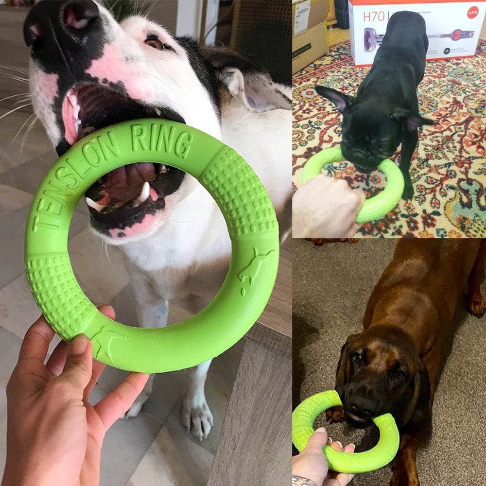 18CM Dog Toys Pet Flying Discs Puppy Training Toy Ring Resistant Bite Floating Toy Game Frisbeed Interactive Dog Supplies